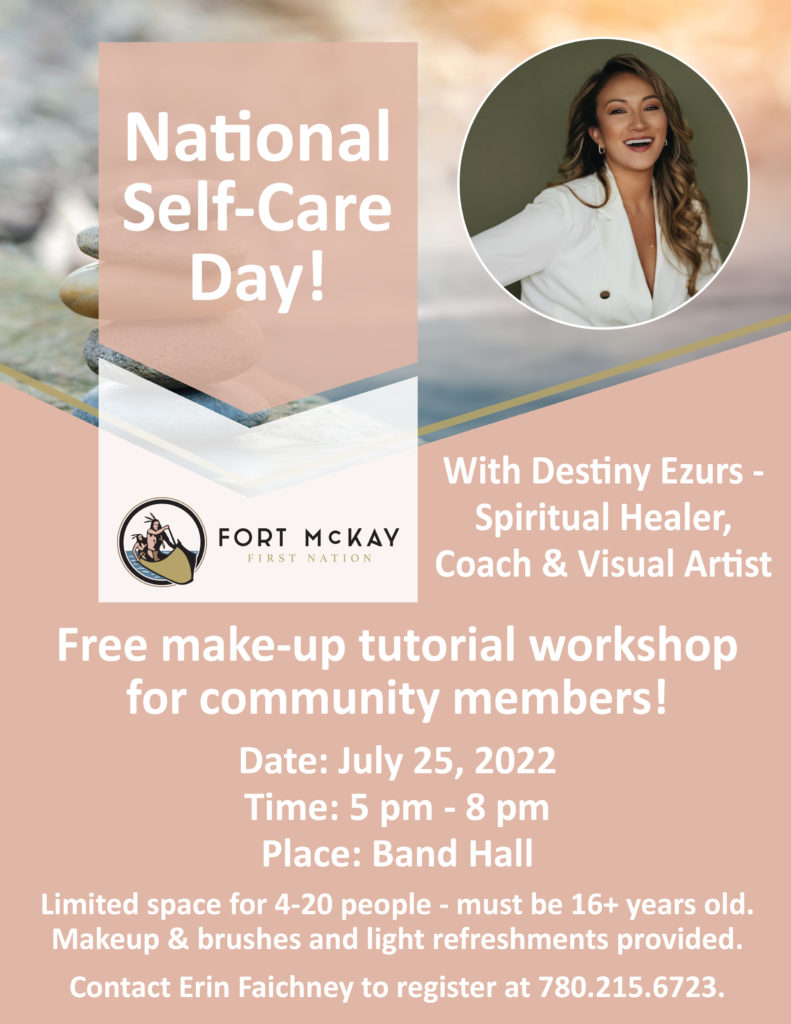 National SelfCare Day! Fort McKay First Nation